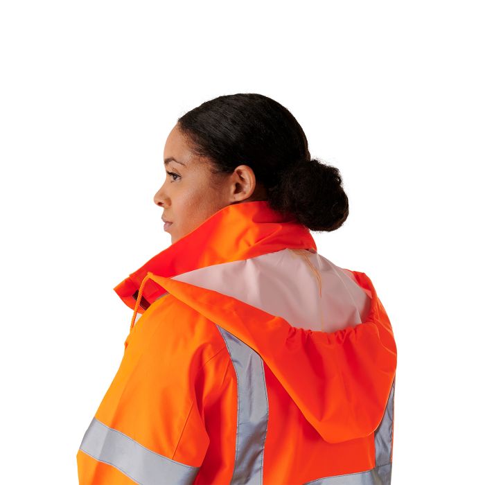 Supertouch - Ladies Hi Vis Orange Sophia Lightweight Jacket - HV303 - - Customisable Jacket