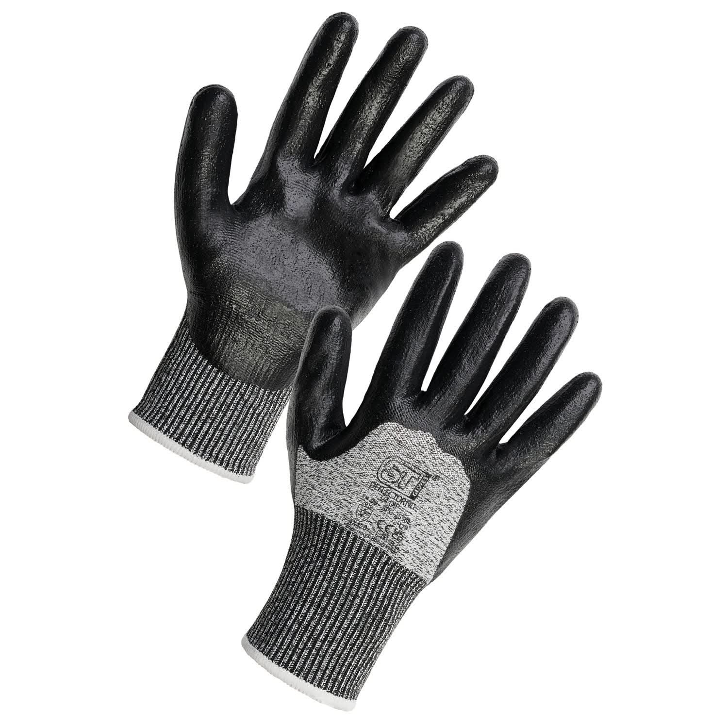 Supertouch - Supertouch Deflector ND 3/4 Dip Cut Resistant Gloves - G112 - Grey - Customisable General Handling