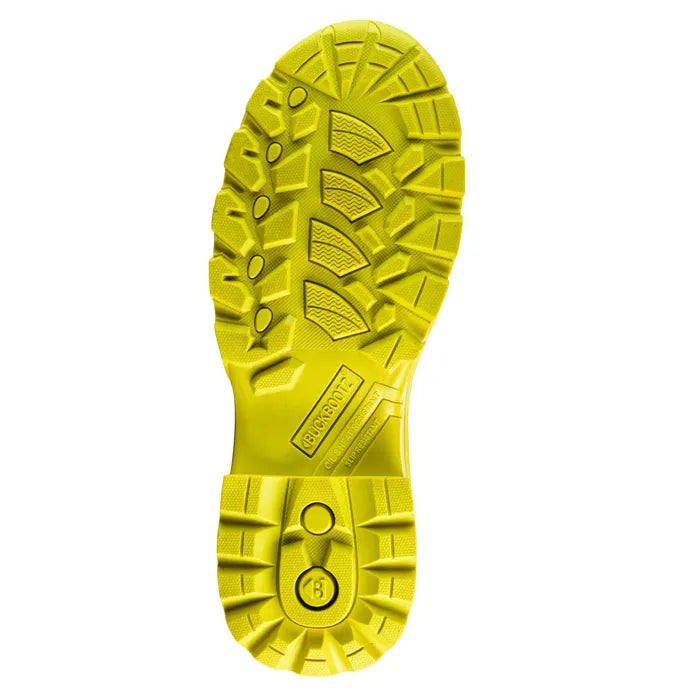 Buckbootz S5 - Blue/Yellow - 360 High Visibility Neoprene/Rubber Safety Wellington Boot with Ankle Protection - BBZ8000 - - Customisable Wellingtons