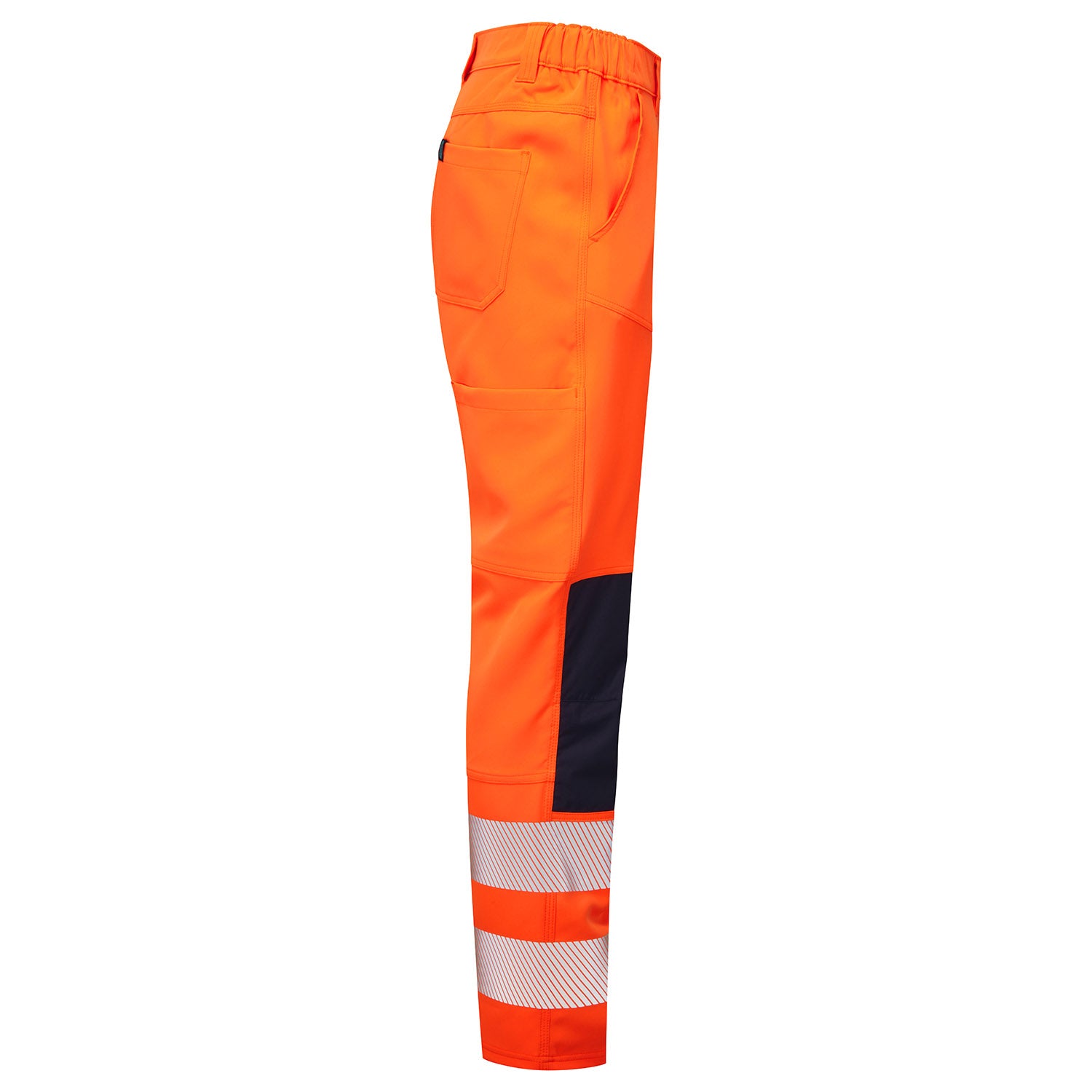 Essentials Hi Vis Eco Coolair 4-Way Stretch Yellow Trousers - ESS12 - - Customisable TROUSERS