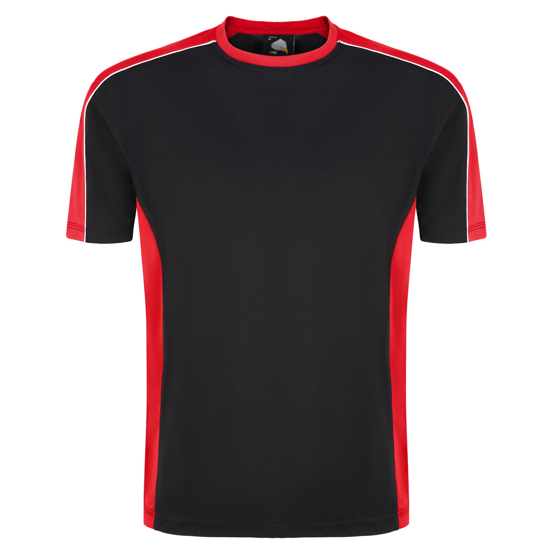 Orn Avocet Wicking T-Shirt - Black - Red - 1008 - Black - Red - Customisable T-Shirts &amp; Poloshirts