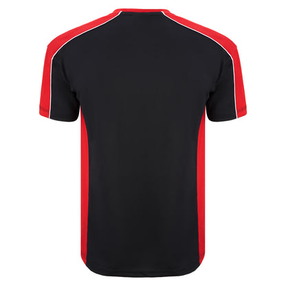 Orn Avocet Wicking T-Shirt - Black - Red - 1008 - - Customisable T-Shirts &amp; Poloshirts