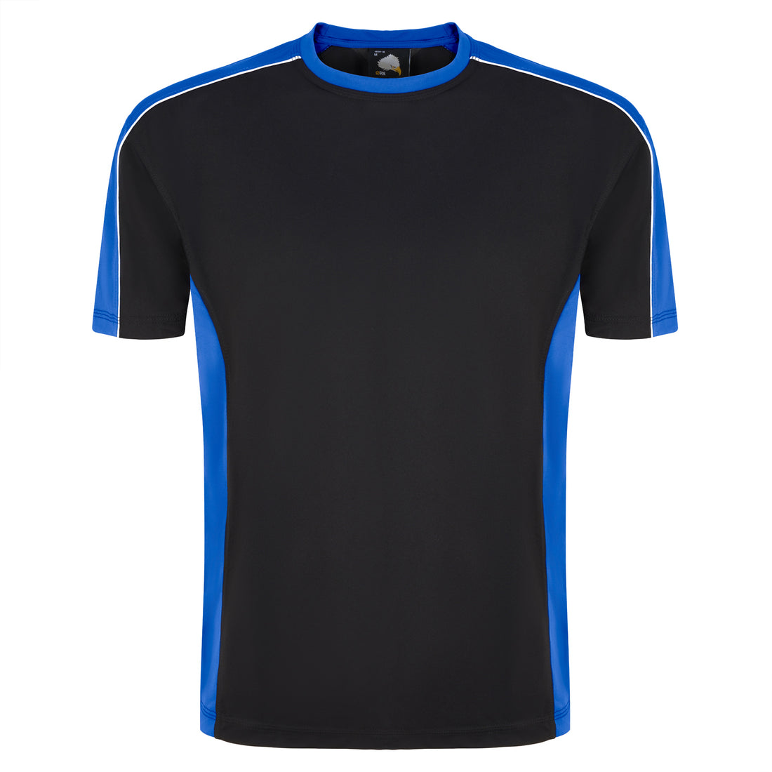 Orn Avocet Wicking T-Shirt - Black - Royal - 1008 - Black - Royal - Customisable T-Shirts &amp; Poloshirts