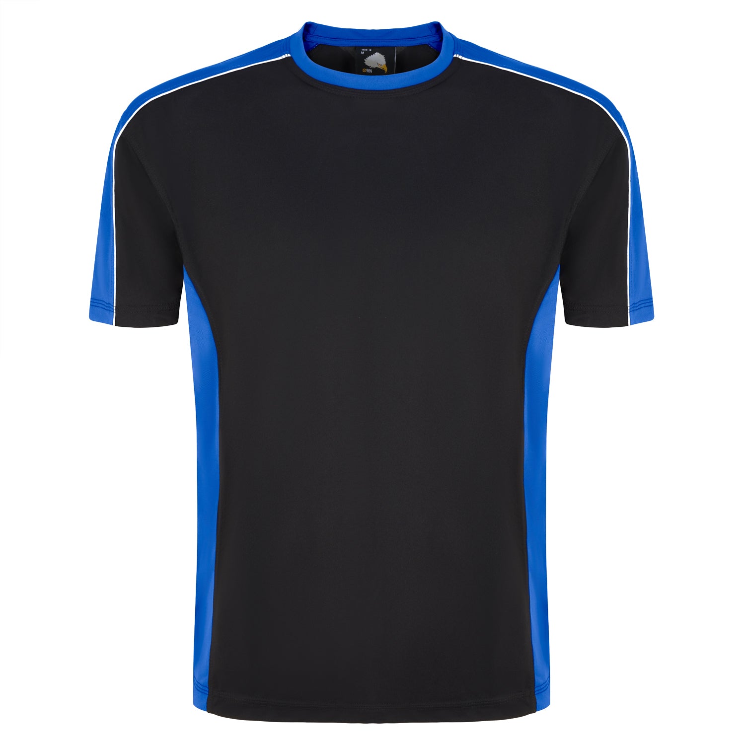Orn Avocet Wicking T-Shirt - Black - Royal - 1008 - Black - Royal - Customisable T-Shirts &amp; Poloshirts