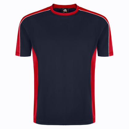 Orn Avocet Wicking T-Shirt - Navy - Red - 1008 - Navy - Red - Customisable T-Shirts &amp; Poloshirts