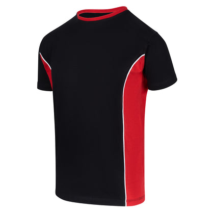 Orn Silverswift T-Shirt - Black - Red - 1080 - - Customisable T-Shirts &amp; Poloshirts