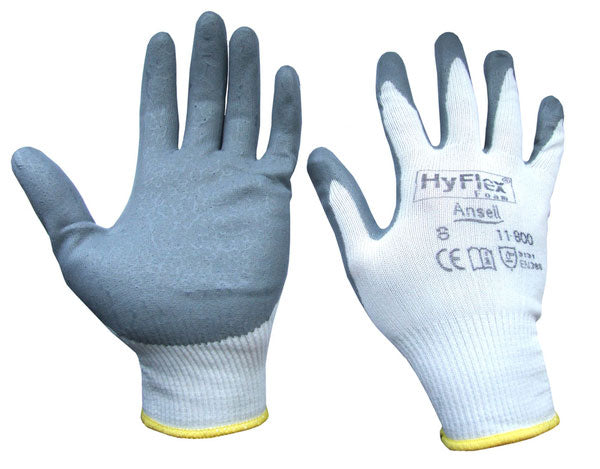 Ansell Hyflex Foam Glove - White - Customisable Nitrile