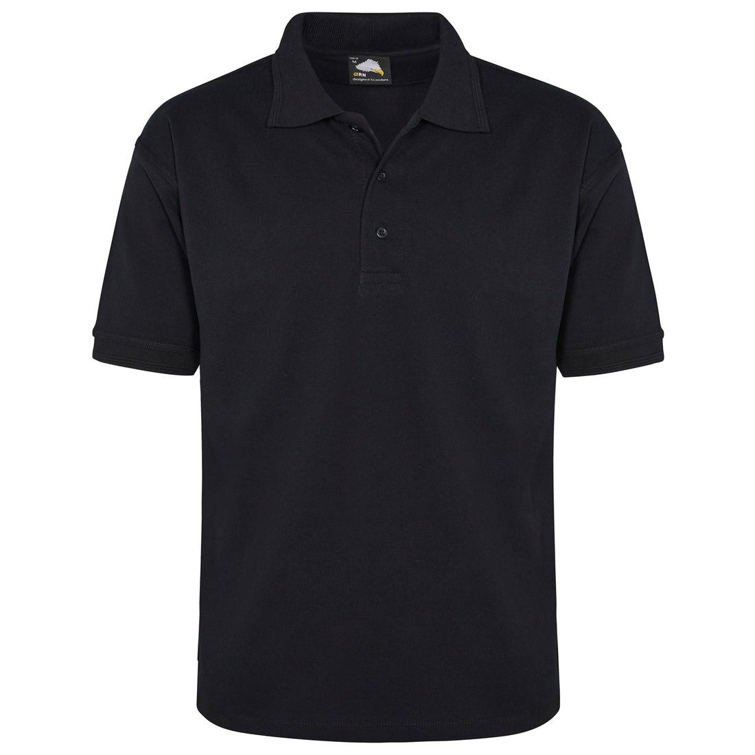 Orn Petrel 100% Cotton Poloshirt - Black - 1155 - Black - Customisable T-Shirts &amp; Poloshirts