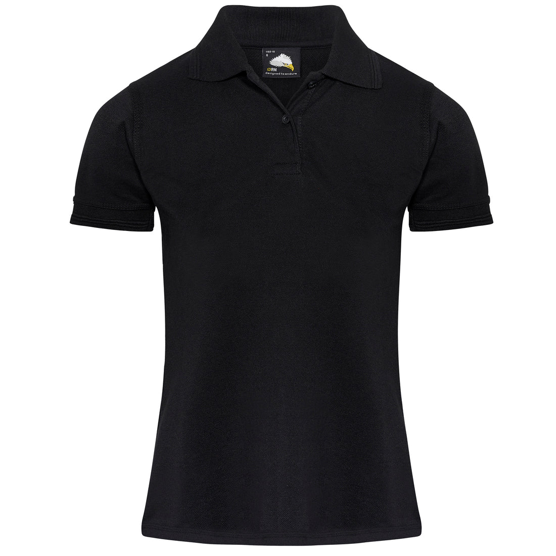 Orn Ladies Eagle Poloshirt - Black - 1160 - Black - Customisable T-Shirts &amp; Poloshirts