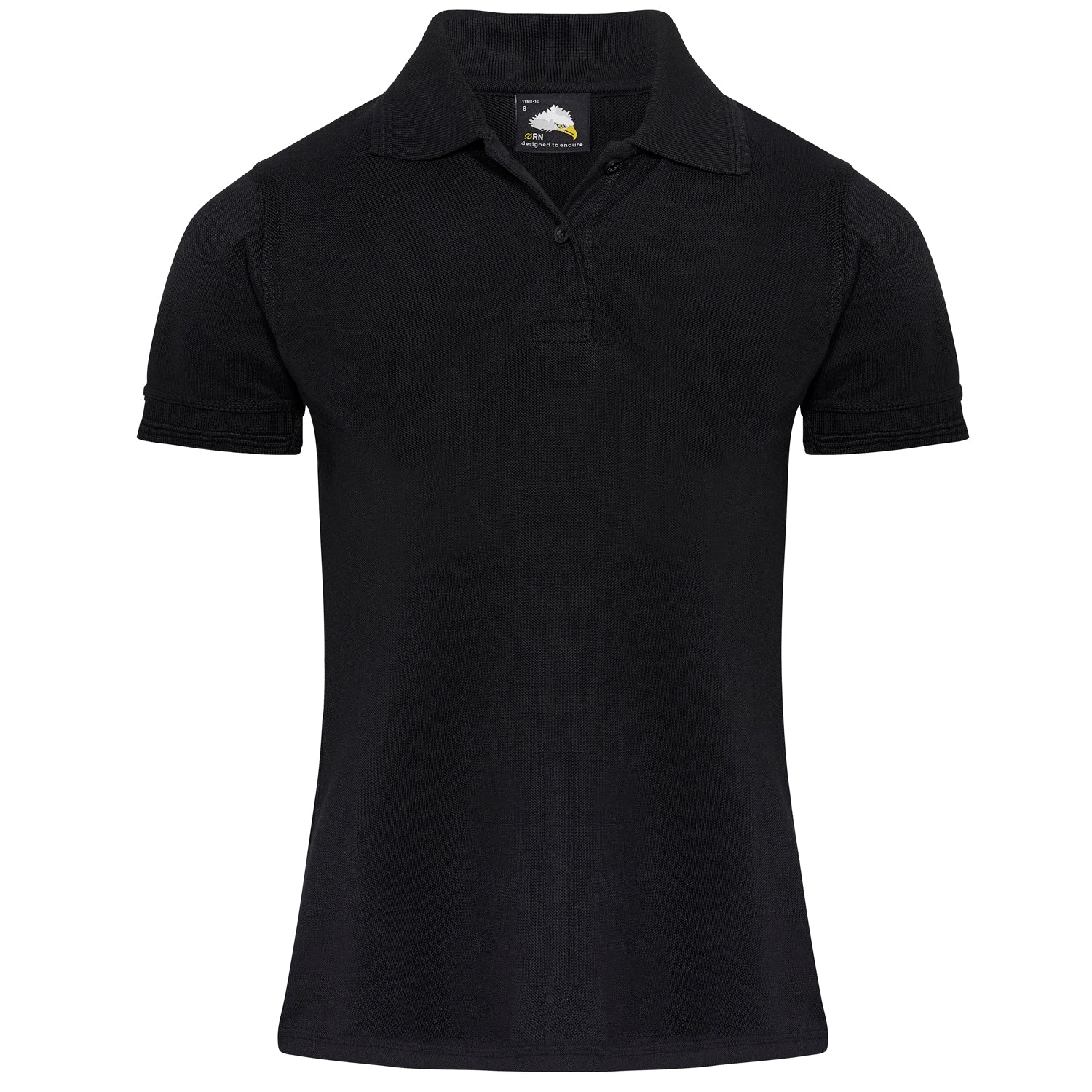 Orn Ladies Eagle Poloshirt - Black - 1160 - Black - Customisable T-Shirts &amp; Poloshirts