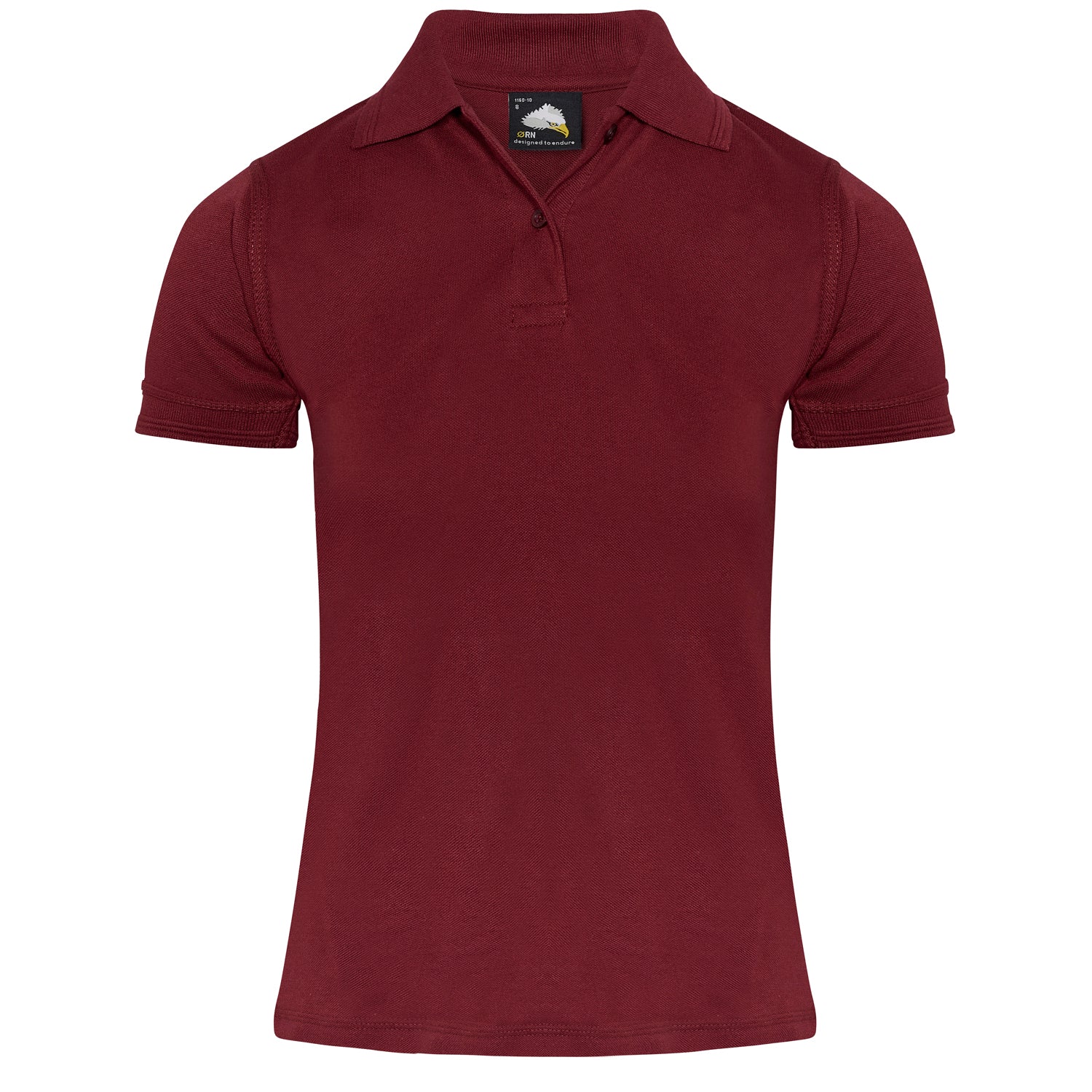 Orn Ladies Eagle Poloshirt - Burgundy - 1160 - Burgundy - Customisable T-Shirts &amp; Poloshirts