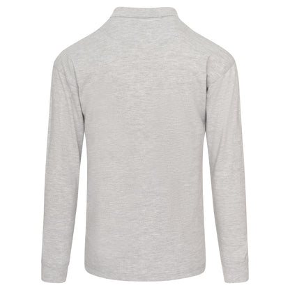 Orn Weaver Long Sleeved Poloshirt - Ash - 1170 - - Customisable T-Shirts &amp; Poloshirts