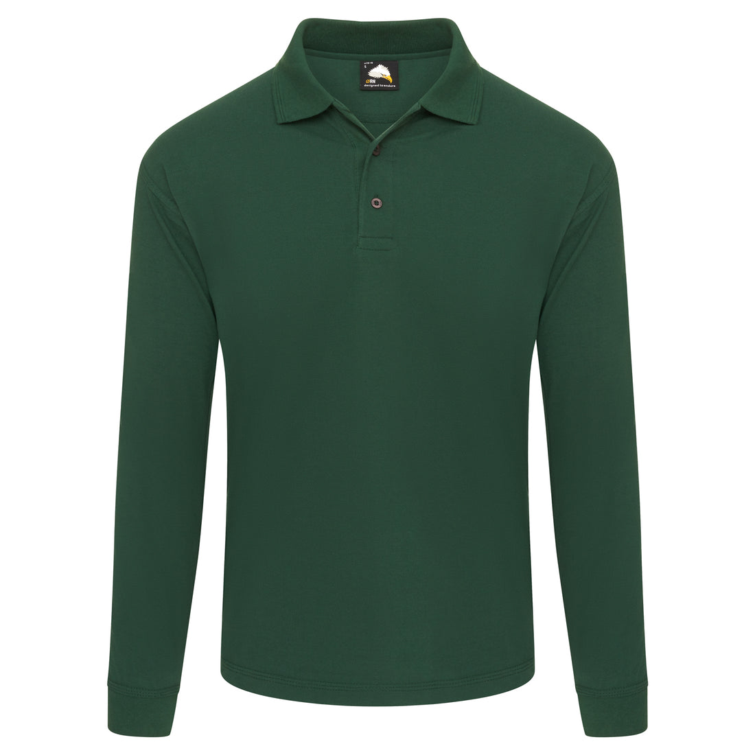 Orn Weaver Long Sleeved Poloshirt - Bottle - 1170 - Bottle - Customisable T-Shirts &amp; Poloshirts