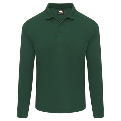 Orn Weaver Long Sleeved Poloshirt - Bottle - 1170 - Bottle - Customisable T-Shirts &amp; Poloshirts