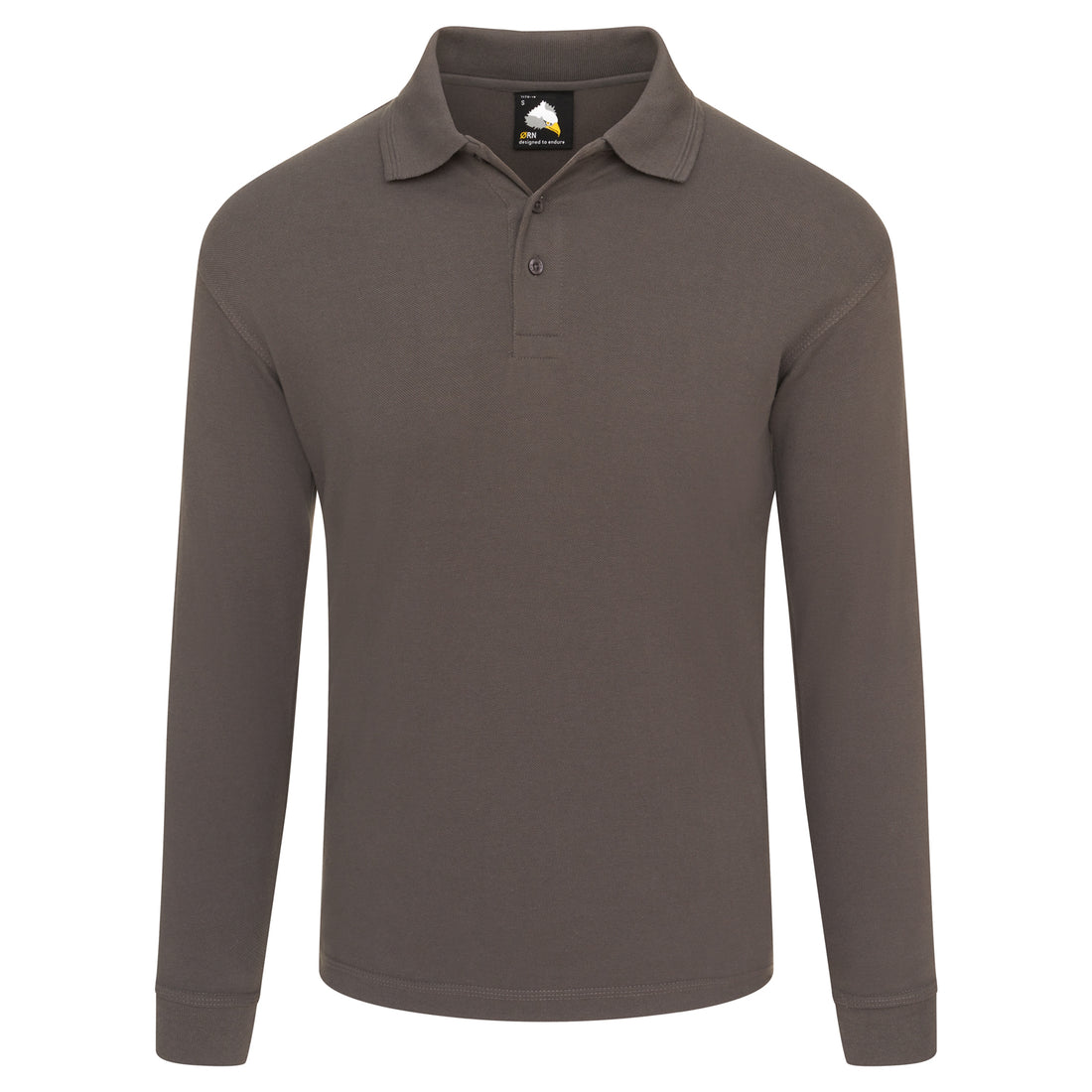Orn Weaver Long Sleeved Poloshirt - Graphite - 1170 - Graphite - Customisable T-Shirts &amp; Poloshirts