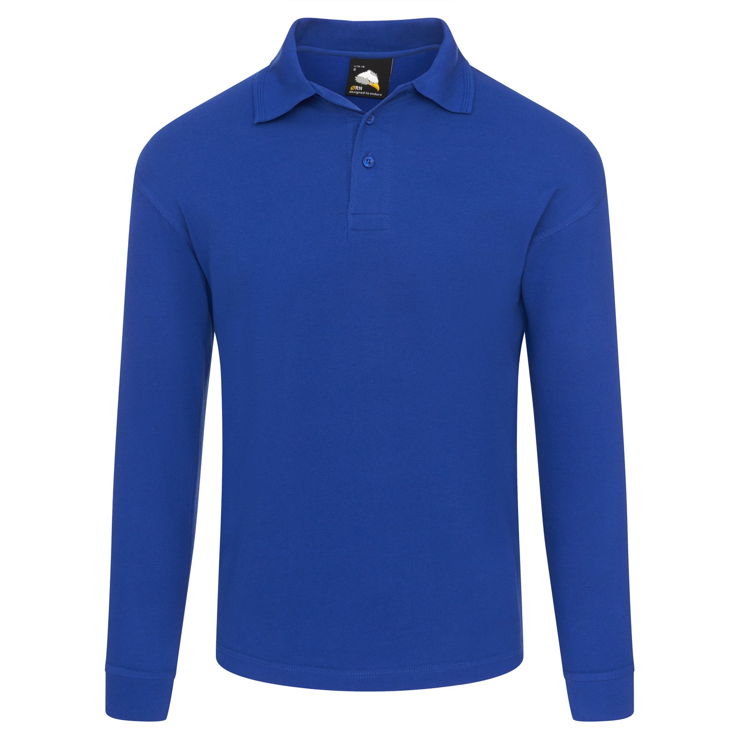 Orn Weaver Long Sleeved Poloshirt - Royal - 1170 - Royal - Customisable T-Shirts &amp; Poloshirts