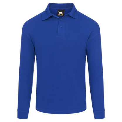 Orn Weaver Long Sleeved Poloshirt - Royal - 1170 - Royal - Customisable T-Shirts &amp; Poloshirts