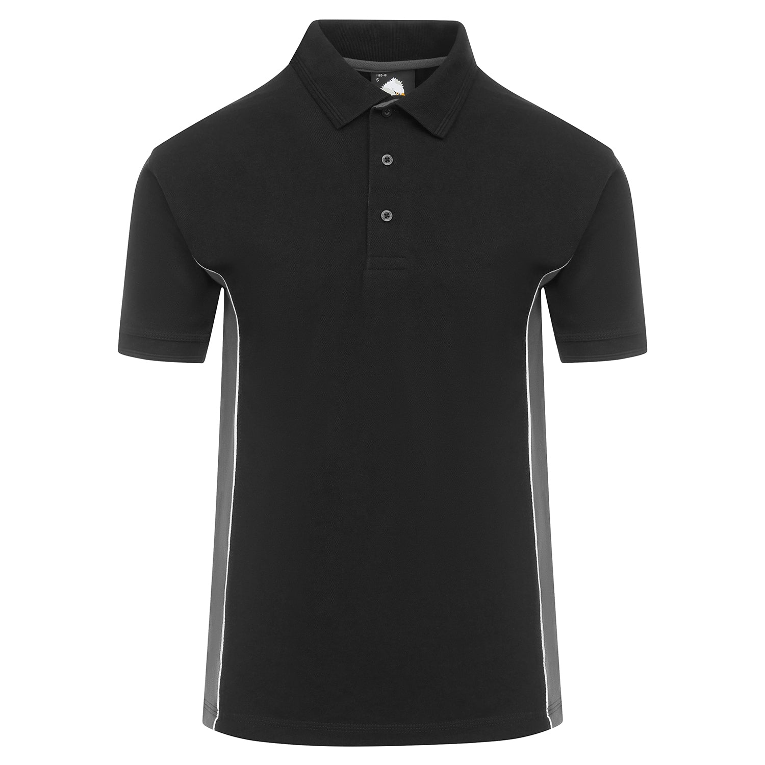 Orn Silverswift Poloshirt - Black - Graphite - 1180 - Black - Graphite - Customisable T-Shirts &amp; Poloshirts