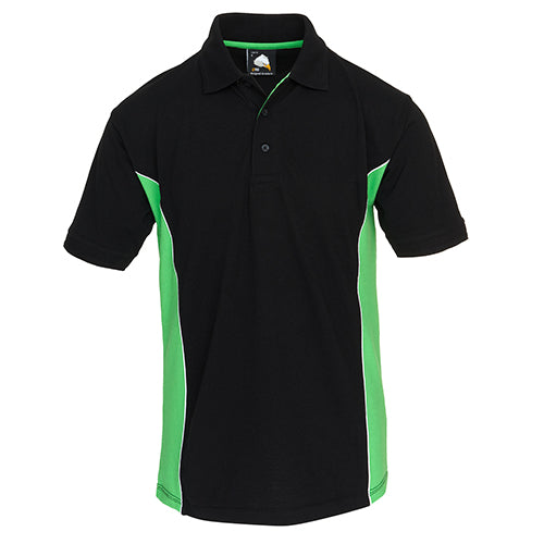 Orn Silverswift Poloshirt - Black - Lime - 1180 - Black - Lime - Customisable T-Shirts &amp; Poloshirts