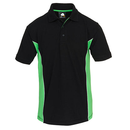 Orn Silverswift Poloshirt - Black - Lime - 1180 - Black - Lime - Customisable T-Shirts &amp; Poloshirts
