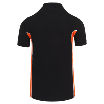 Orn Silverswift Poloshirt - Black - Orange - 1180 - - Customisable T-Shirts &amp; Poloshirts