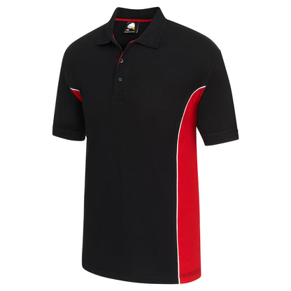 Orn Silverswift Poloshirt - Black - Red - 1180 - - Customisable T-Shirts &amp; Poloshirts