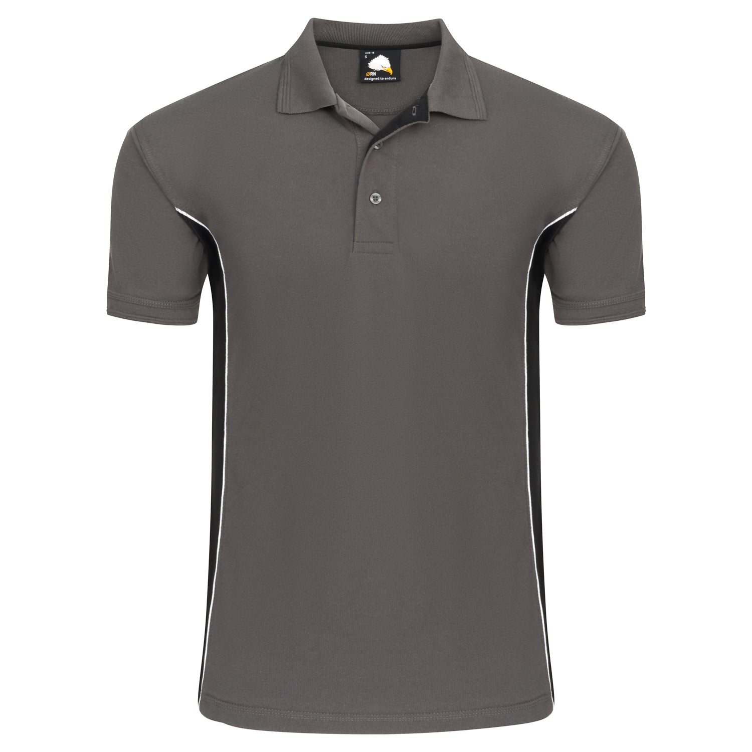 Orn Silverswift Poloshirt - Graphite - Black - 1180 - Graphite - Black - Customisable T-Shirts &amp; Poloshirts