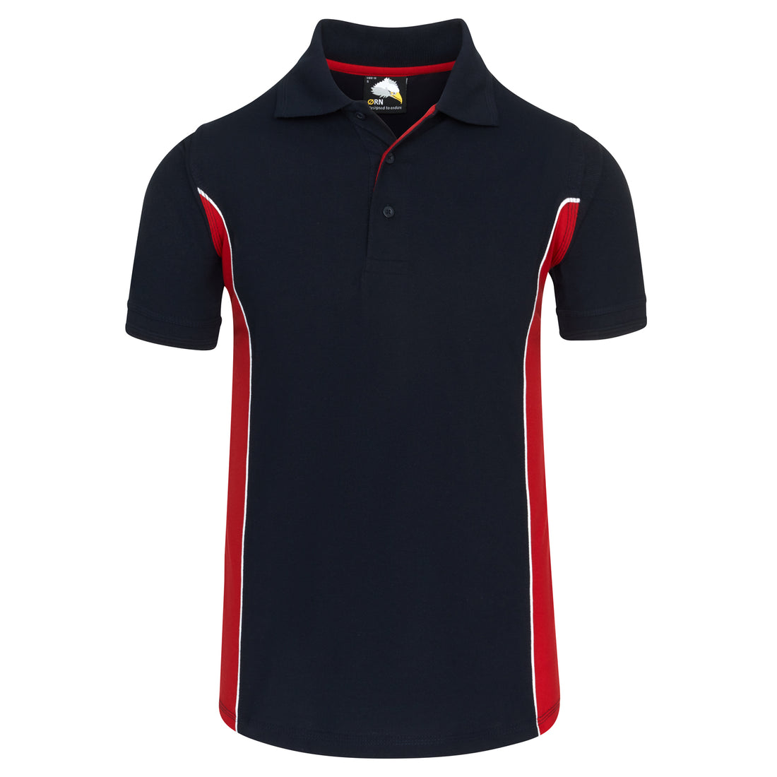 Orn Silverswift Poloshirt - Navy - Red - 1180 - Navy - Red - Customisable T-Shirts &amp; Poloshirts