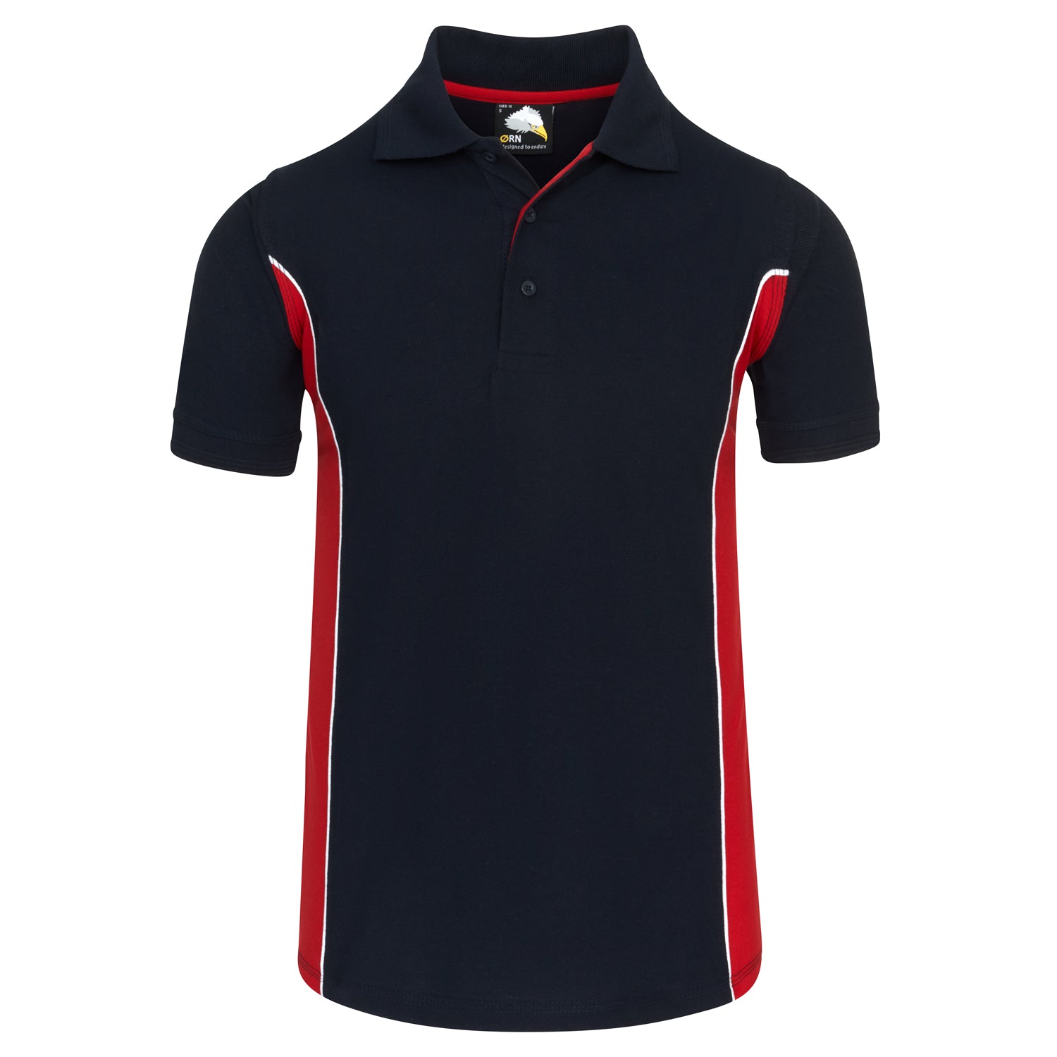 Orn Silverswift Poloshirt - Navy - Red - 1180 - Navy - Red - Customisable T-Shirts &amp; Poloshirts