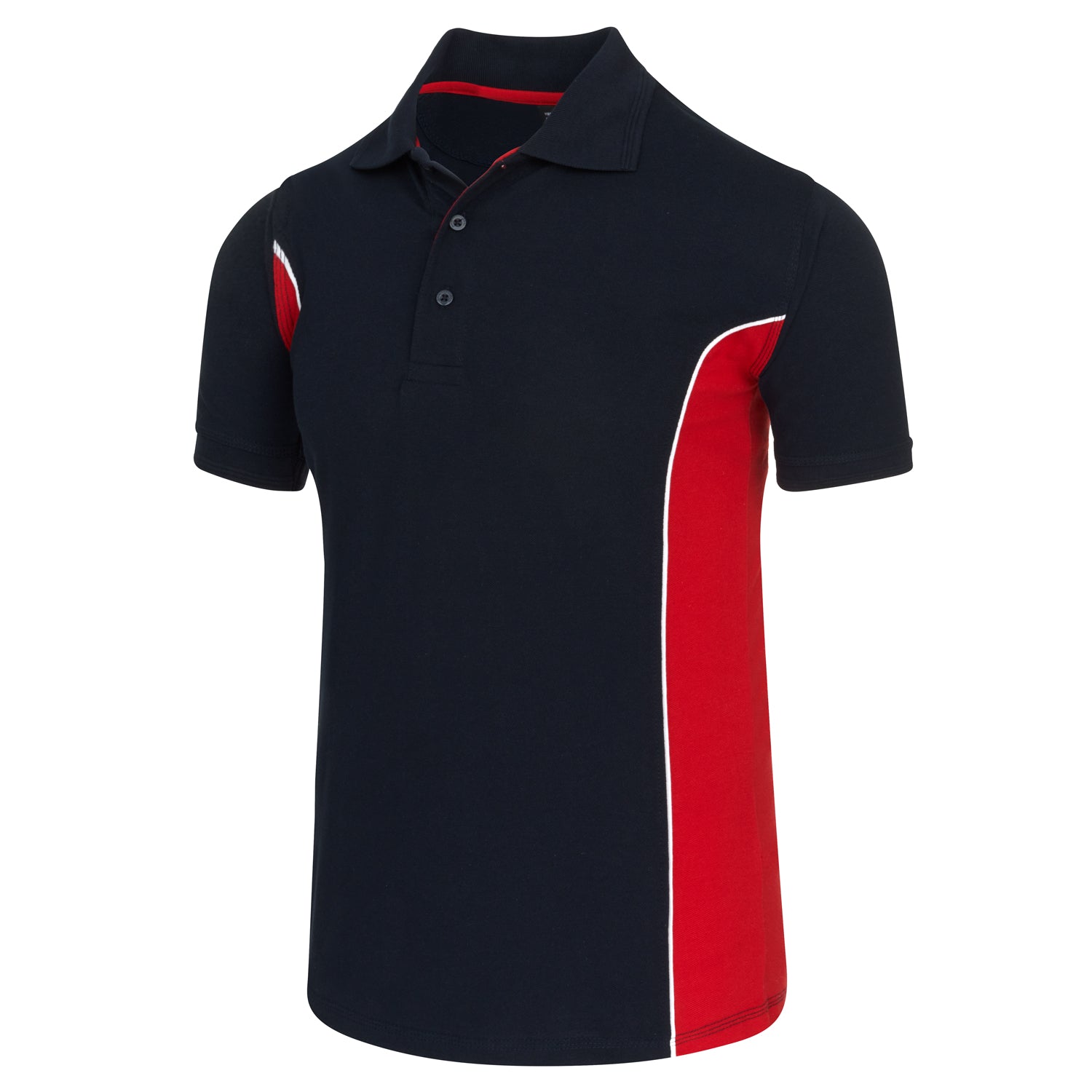 Orn Silverswift Poloshirt - Navy - Red - 1180 - - Customisable T-Shirts &amp; Poloshirts