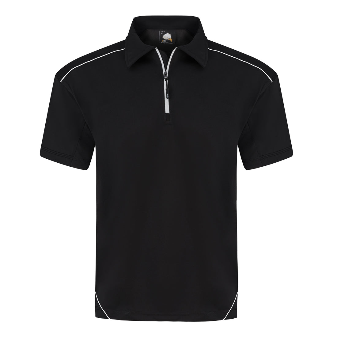 Orn Fireback Wicking Poloshirt - Black - Black - 1183 - Black - Black - Customisable T-Shirts &amp; Poloshirts