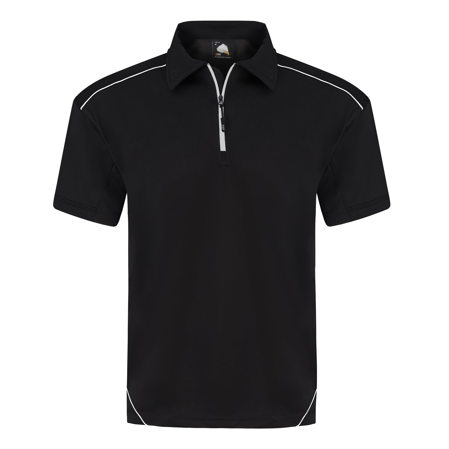 Orn Fireback Wicking Poloshirt - Black - Black - 1183 - Black - Black - Customisable T-Shirts &amp; Poloshirts