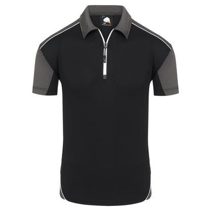 Orn Fireback Wicking Poloshirt - Black - Graphite - 1183 - Black - Graphite - Customisable T-Shirts &amp; Poloshirts