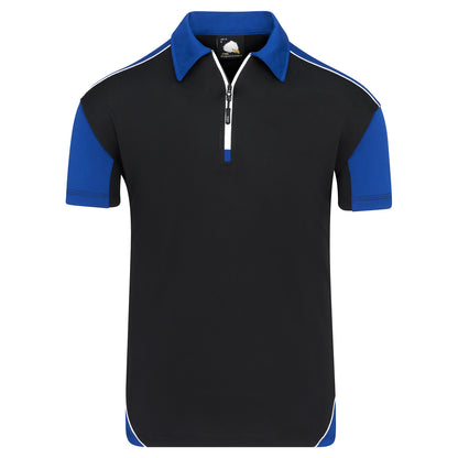 Orn Fireback Wicking Poloshirt - Black - Royal - 1183 - Black - Royal - Customisable T-Shirts &amp; Poloshirts