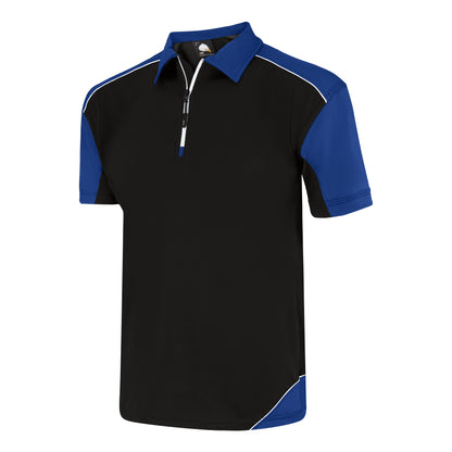 Orn Fireback Wicking Poloshirt - Black - Royal - 1183 - - Customisable T-Shirts &amp; Poloshirts