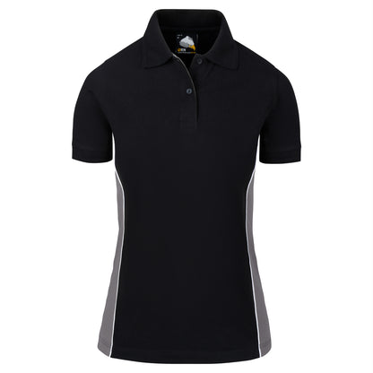 Orn Ladies Silverswift Poloshirt - Black - Graphite - 1186 - Black - Graphite - Customisable T-Shirts &amp; Poloshirts