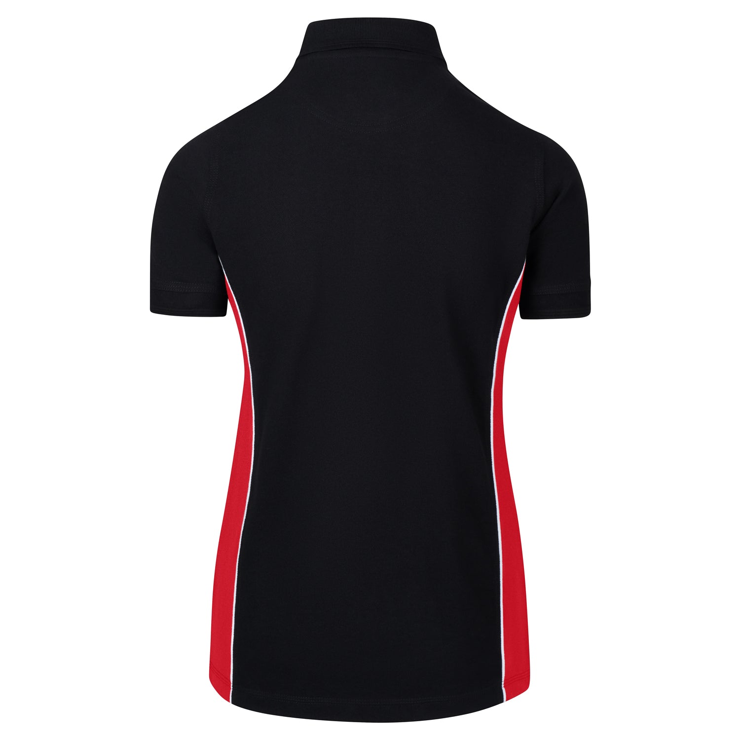 Orn Ladies Silverswift Poloshirt - Black - Red - 1186 - - Customisable T-Shirts &amp; Poloshirts