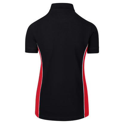 Orn Ladies Silverswift Poloshirt - Black - Red - 1186 - - Customisable T-Shirts &amp; Poloshirts