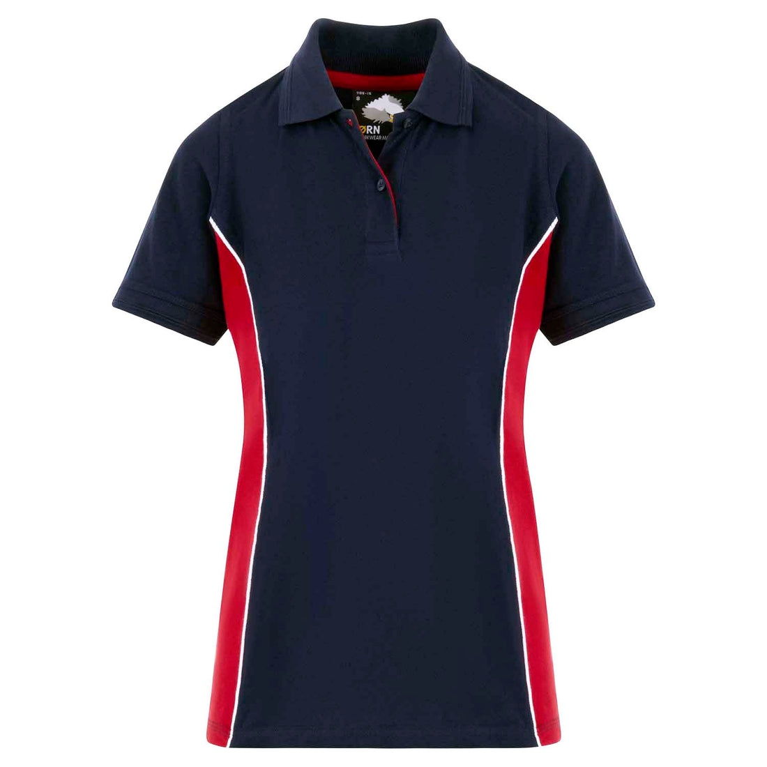 Orn Ladies Silverswift Poloshirt - Navy - Red - 1186 - Navy - Red - Customisable T-Shirts &amp; Poloshirts