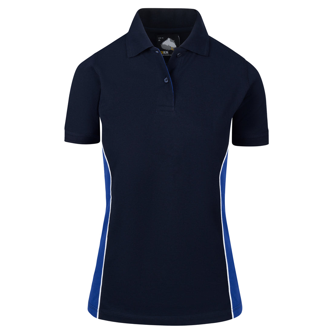Orn Ladies Silverswift Poloshirt - Navy - Royal - 1186 - Navy - Royal - Customisable T-Shirts &amp; Poloshirts