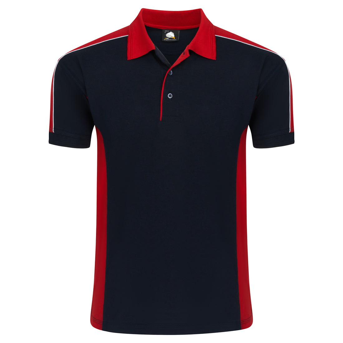 Orn Avocet Poloshirt - Black - Red - 1188 - Black - Red - Customisable T-Shirts &amp; Poloshirts