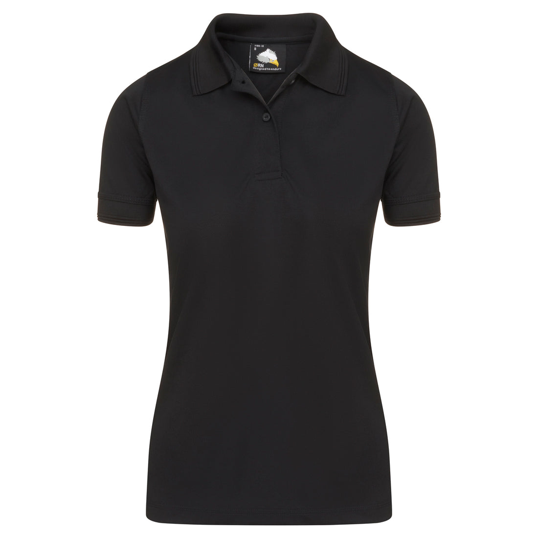 Orn Ladies Oriole Wicking Poloshirt - Black - 1196 - Black - Customisable T-Shirts &amp; Poloshirts