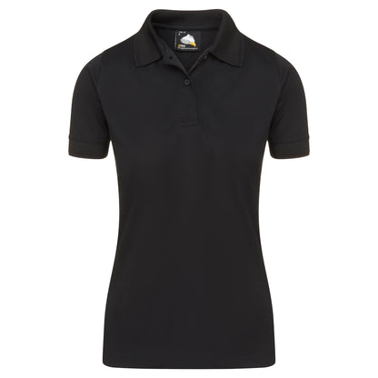 Orn Ladies Oriole Wicking Poloshirt - Black - 1196 - Black - Customisable T-Shirts &amp; Poloshirts
