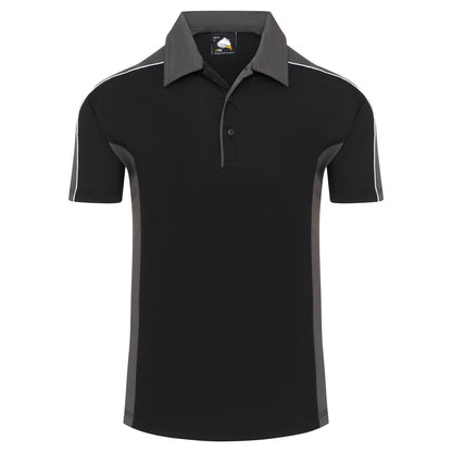 Orn Avocet Wicking Poloshirt - Black - Graphite - 1198 - Black - Graphite - Customisable T-Shirts &amp; Poloshirts