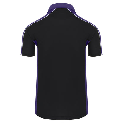Orn Avocet Wicking Poloshirt - Black - Purple - 1198 - - Customisable T-Shirts &amp; Poloshirts