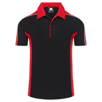 Orn Avocet Wicking Poloshirt - Black - Red - 1198 - Black - Red - Customisable T-Shirts &amp; Poloshirts