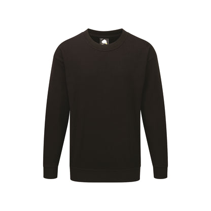 Orn Seagull 100% Cotton Sweatshirt - Black - 1255 - Black - Customisable Sweatshirts &amp; Hoodies