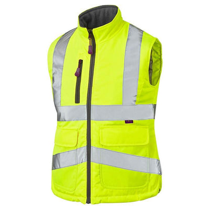 Leo Sandymere ISO 20471 Class 1 Bodywarmer BWL01 - Yellow - Customisable Hi-Vis Bodywarmers