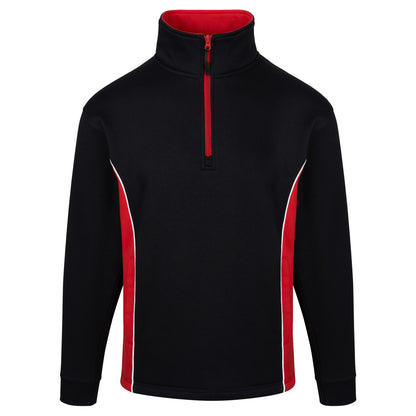 Orn Silverswift Quarter Zip Sweatshirt - Black - Red - 1278 - Black - Red - Customisable Sweatshirts &amp; Hoodies