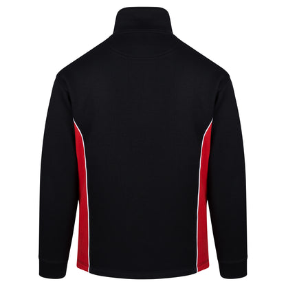 Orn Silverswift Quarter Zip Sweatshirt - Black - Red - 1278 - - Customisable Sweatshirts &amp; Hoodies